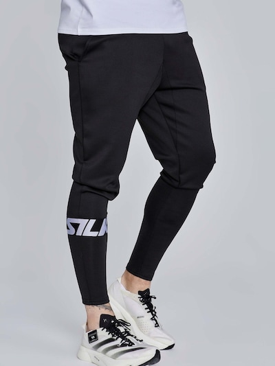 SikSilk Workout Pants 'Muscle Fit Joggers' in Black, Item view