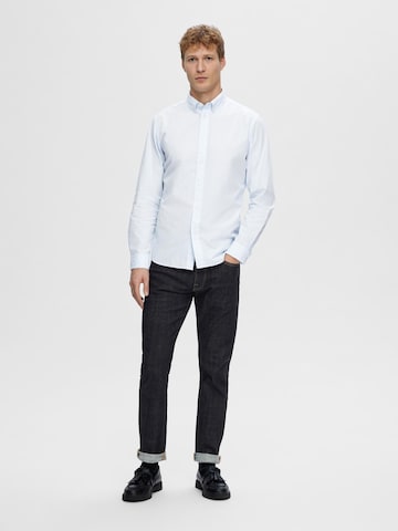 SELECTED HOMME Slim Fit Paita 'Rick' värissä sininen