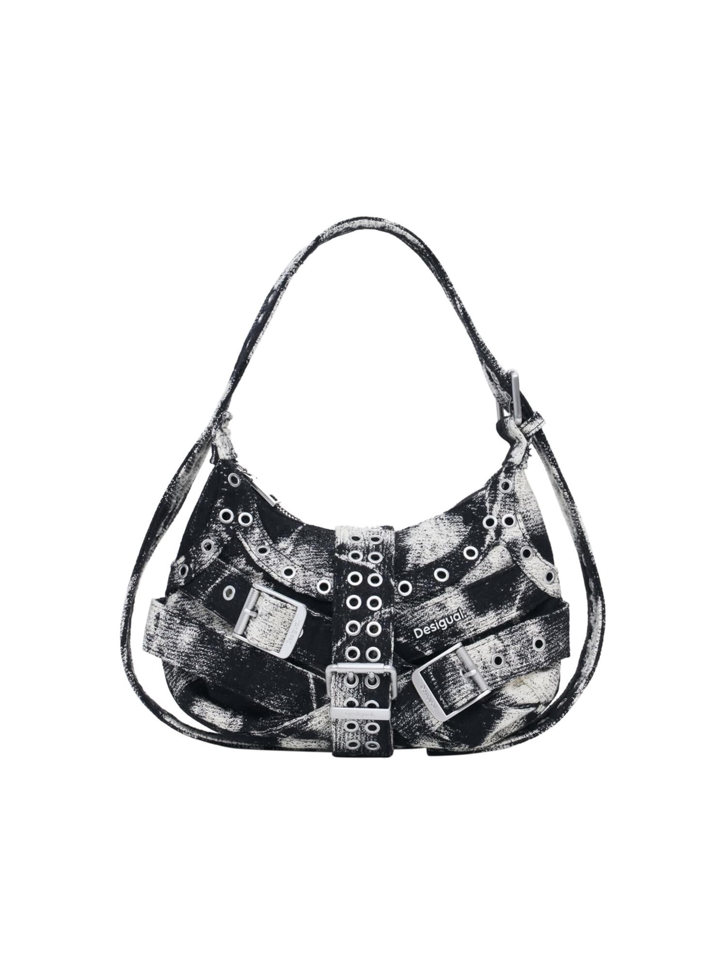 Borsa a spalla in One Size Desigual di colore nero / bianco, Visualizzazione prodotti