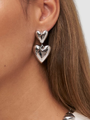 Copenhagen Studios Ohrringe 'Puffy Hearts' in Silber