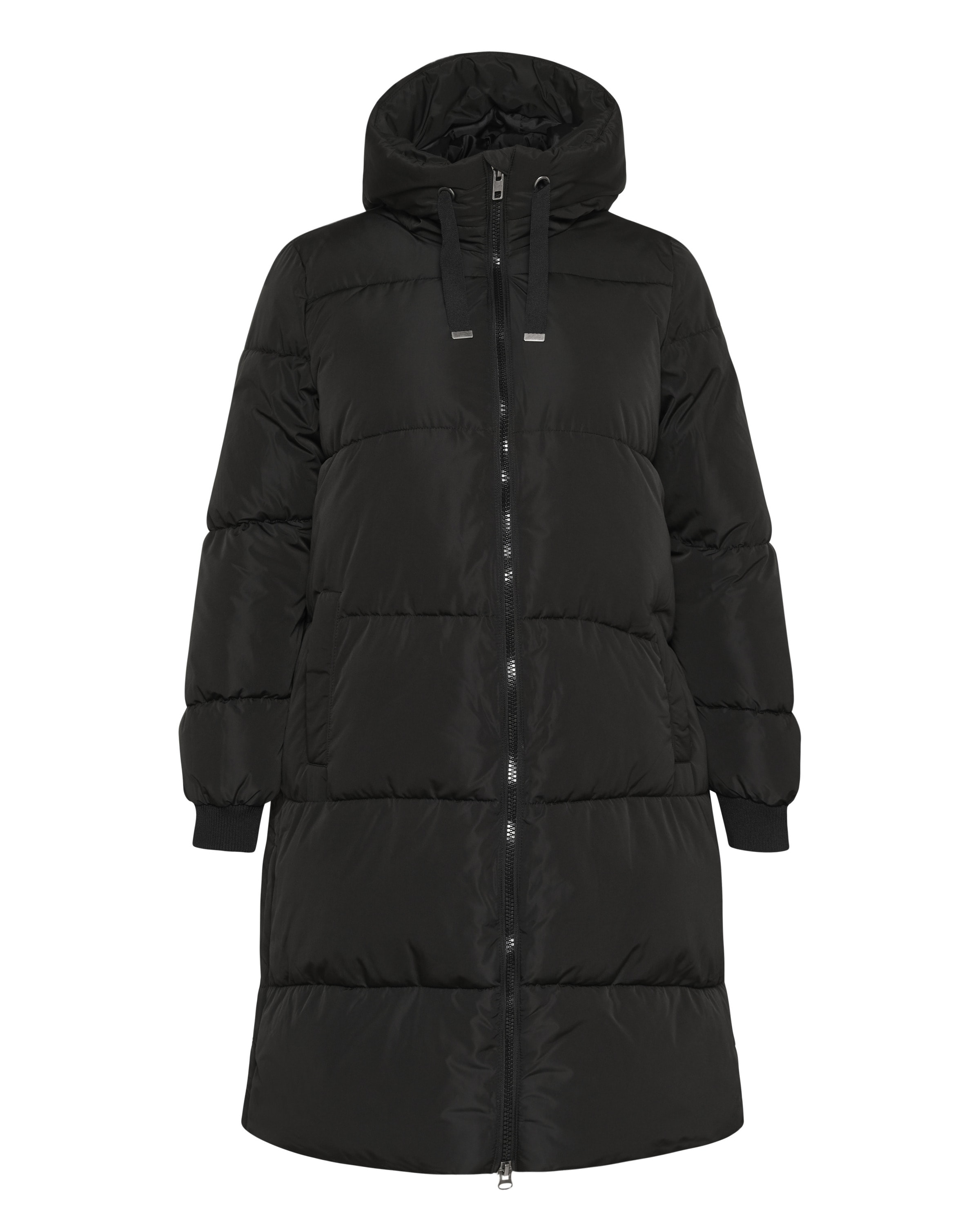 KAFFE CURVE Wintermantel 'KCniki ' in de kleur Zwart, Productweergave