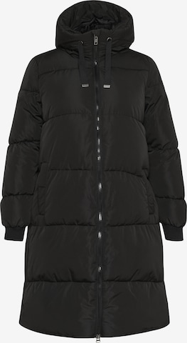 KAFFE CURVE Mantel 'KCniki ' in Schwarz: Vorderseite