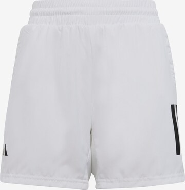 ADIDAS PERFORMANCE Workout Pants in White: front