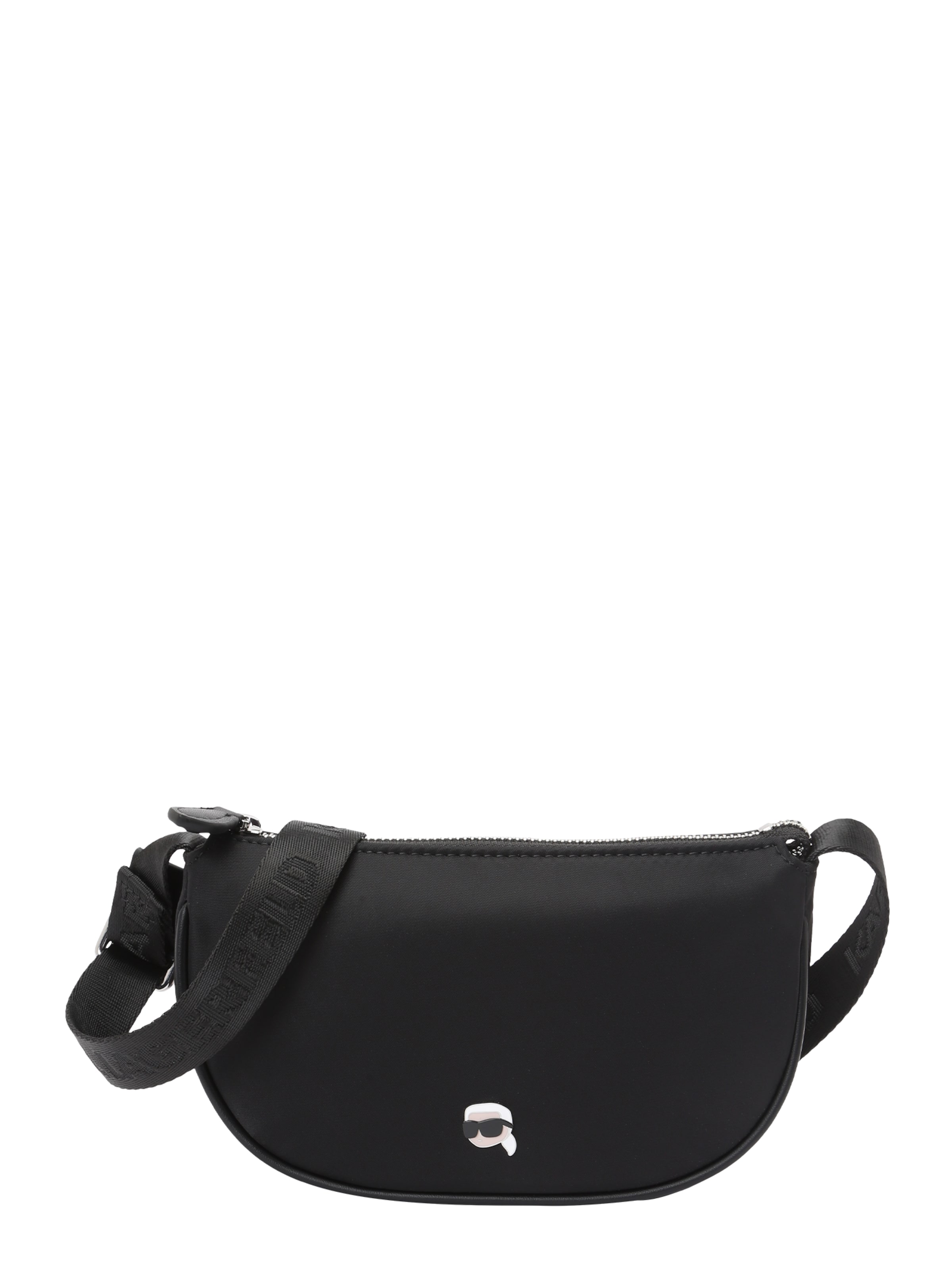 Borsa a tracolla di Karl Lagerfeld in nero: frontale