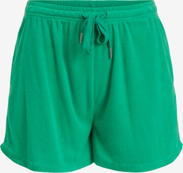 VILA tavaline Püksid 'Frutina', värv roheline: eest vaates