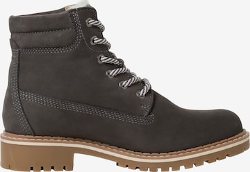 TAMARIS Lace-up bootie in Grey