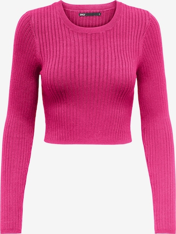 Pull-over 'KAROL' ONLY en violet : devant