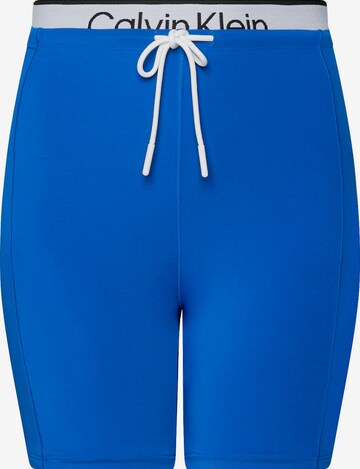 Calvin Klein Sport Skinny Workout Pants in Blue: front