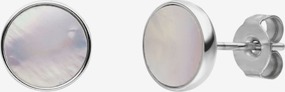 PURELEI Ohrringe 'White Gloss' in silber, Produktansicht
