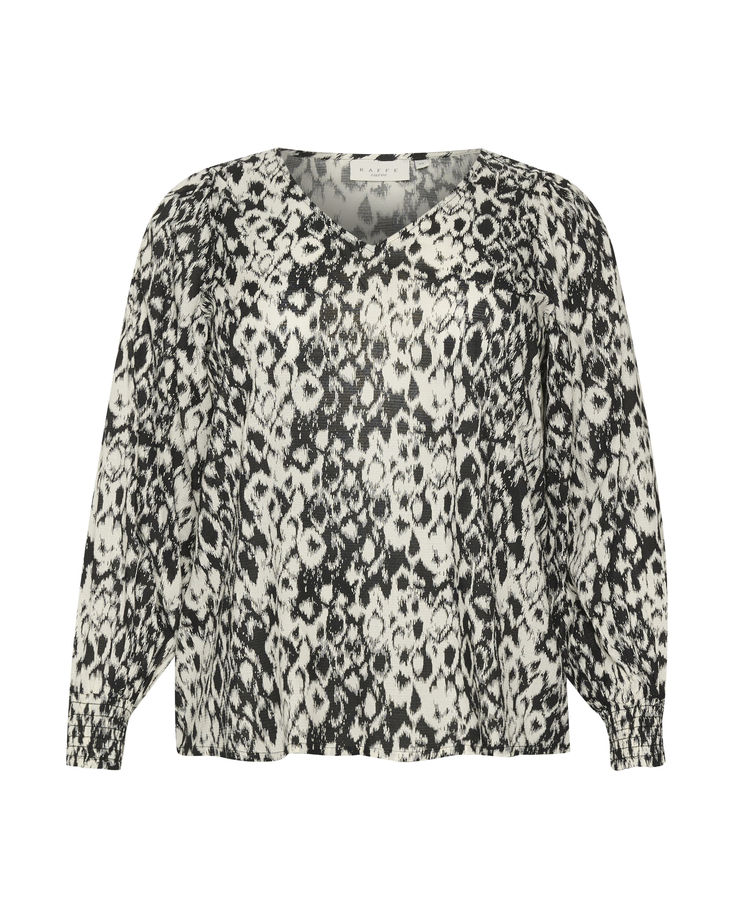 KAFFE CURVE Bluse 'Dana' i grå: forside