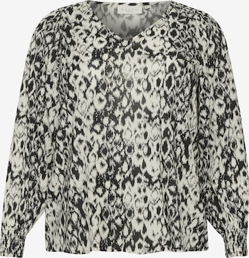 Chemisier 'Dana' KAFFE CURVE en gris : devant