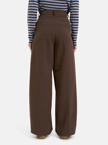 Smith&Soul Loose fit Pleat-Front Pants in Brown