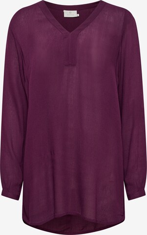 KAFFE CURVE Tunic 'Amber' in Purple: front