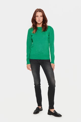 SAINT TROPEZ Sweter 'Kila' w kolorze zielony