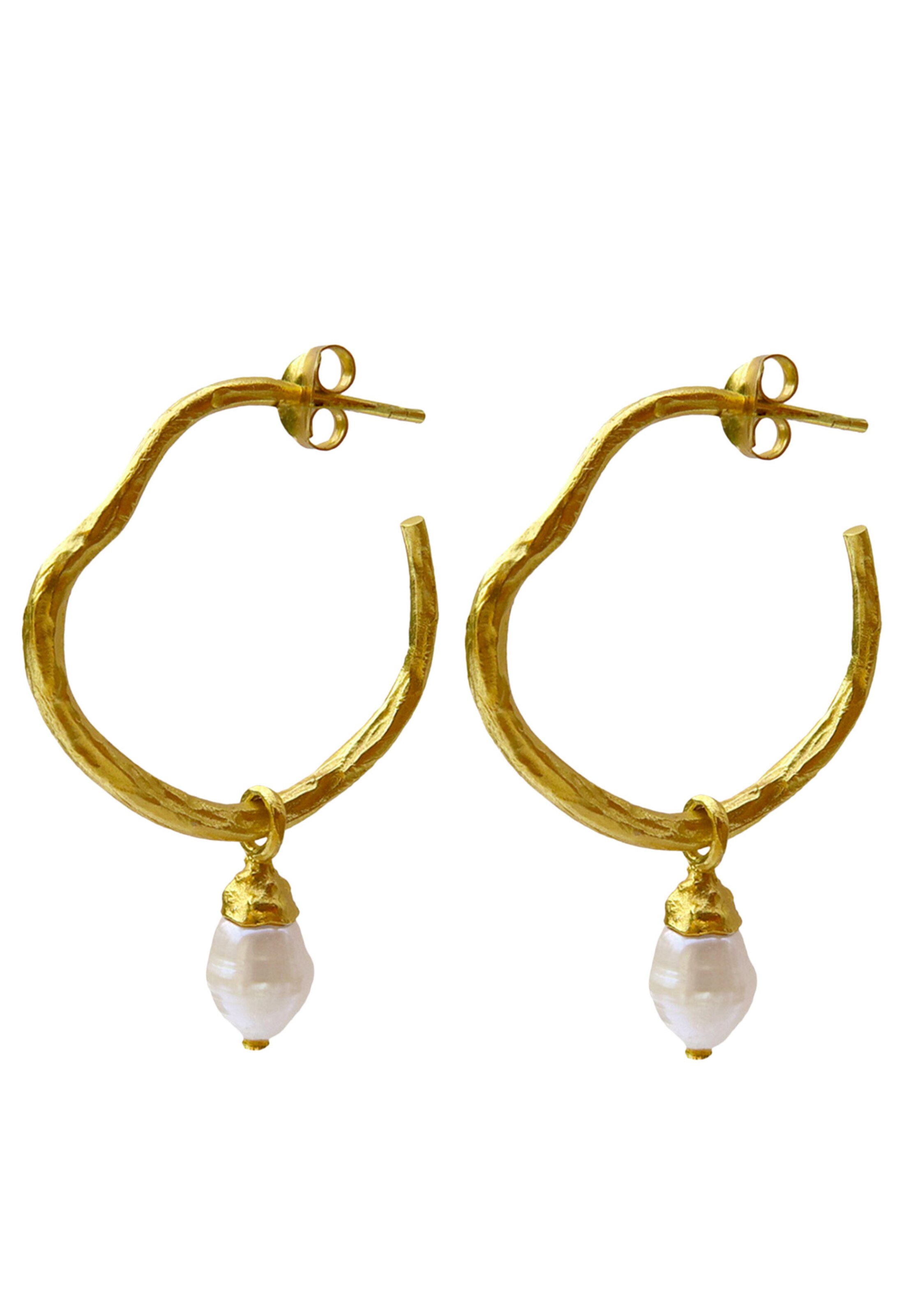 Haze&Glory Earrings 'Mutiara' in Gold: front