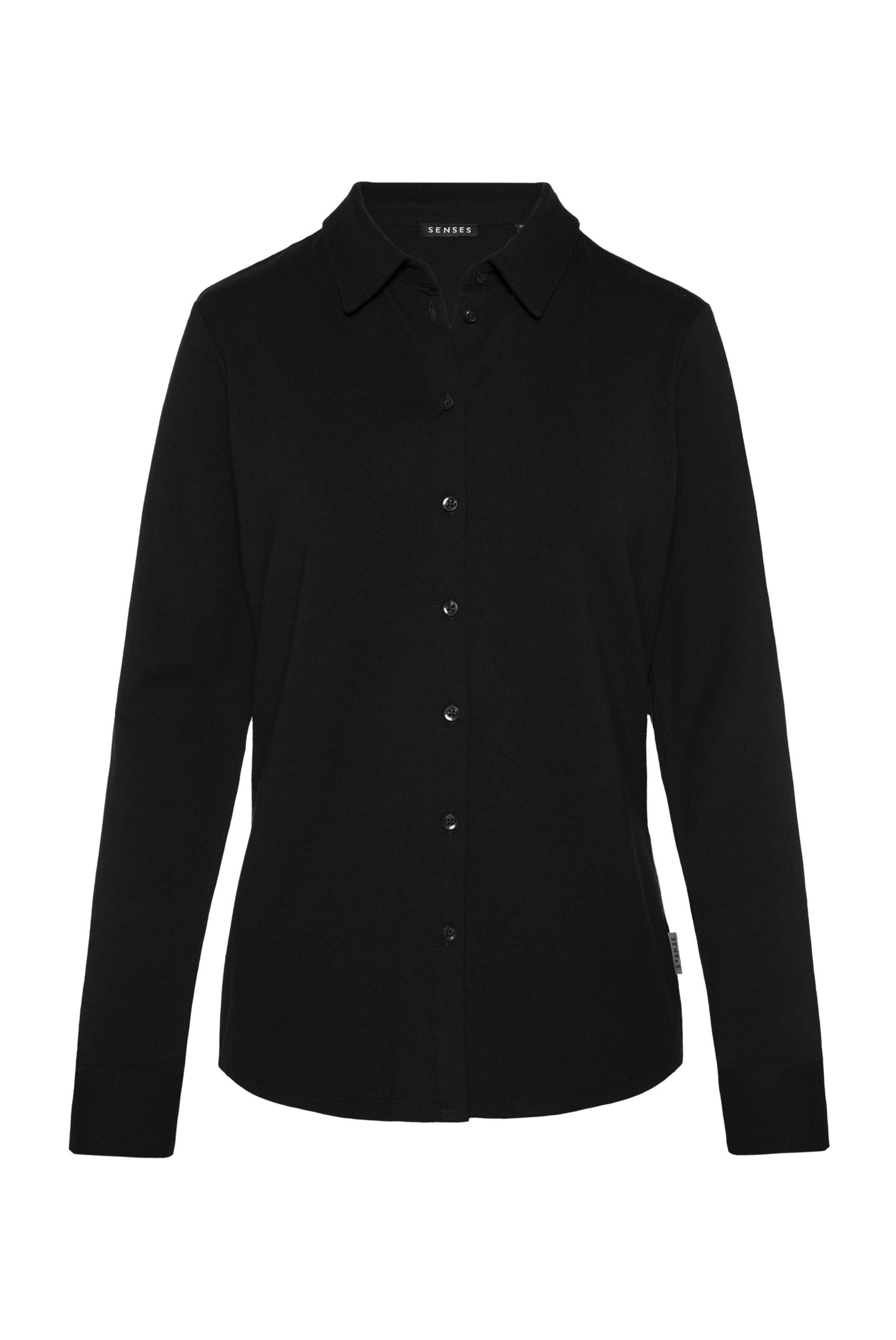 SENSES.THE LABEL Bluse in Schwarz: Vorderseite