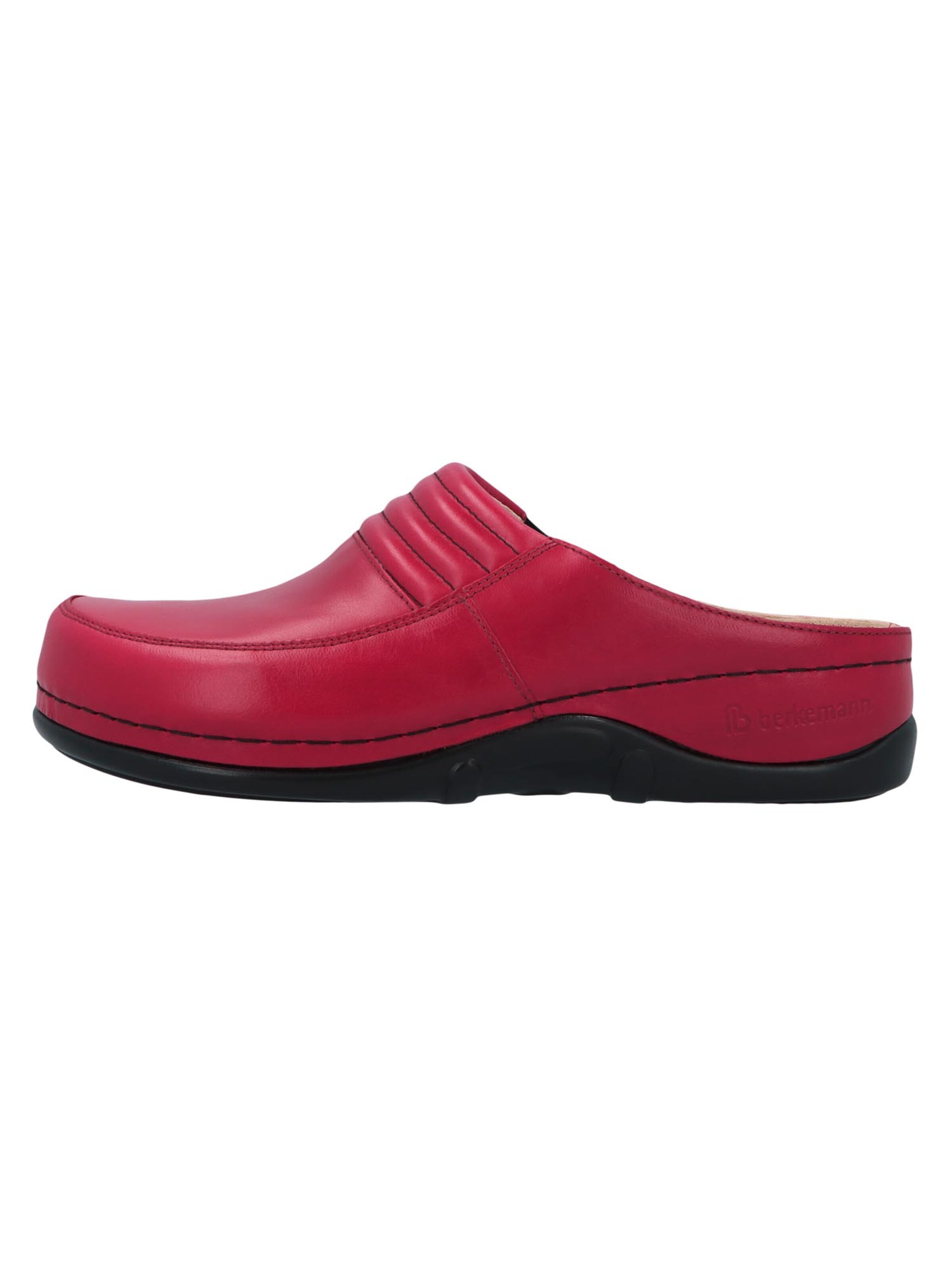 BERKEMANN Clogs 'Victoria' in Rood: voorkant