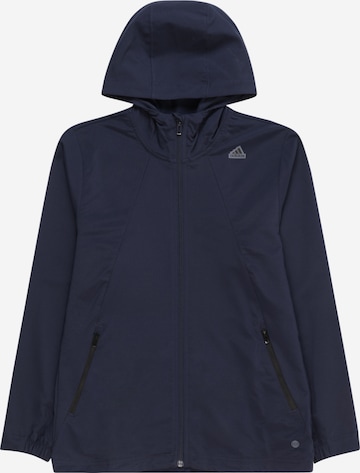 ADIDAS SPORTSWEAR Athletic Jacket 'City Escape All Purpose Double Weave ' in Blue: front