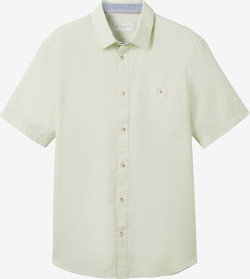 Coupe regular Chemise TOM TAILOR en vert : devant