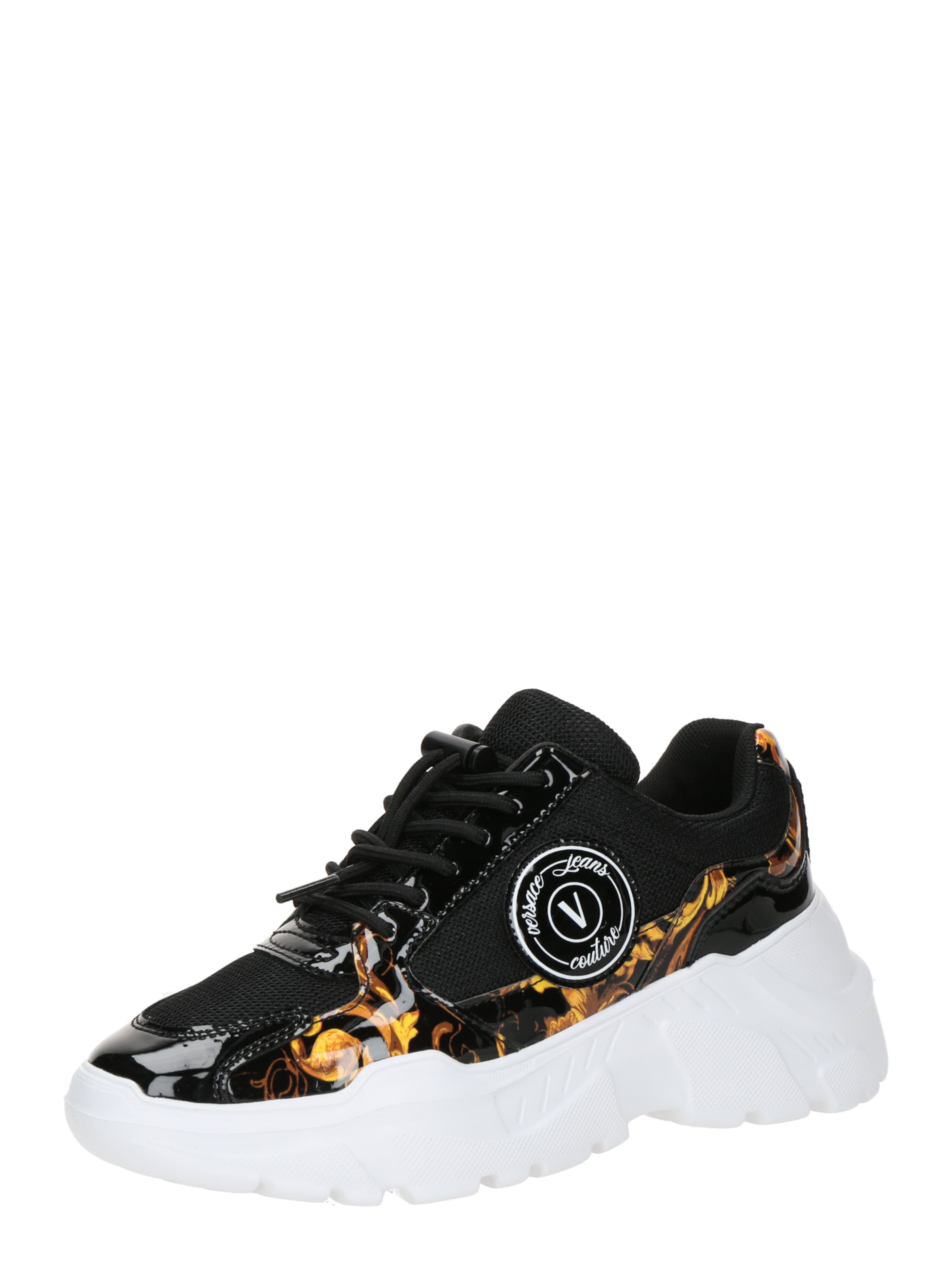 Versace Jeans Couture Platform trainers in Black: front