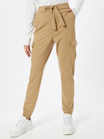 Effilé Pantalon cargo 'Poptrash' ONLY en beige : devant