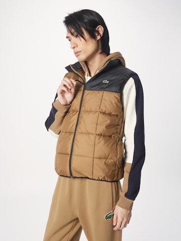 LACOSTE Vest in Brown: front