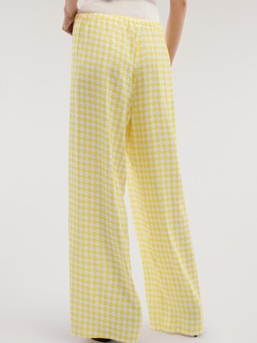 Wide Leg Pantalon Trussardi en jaune