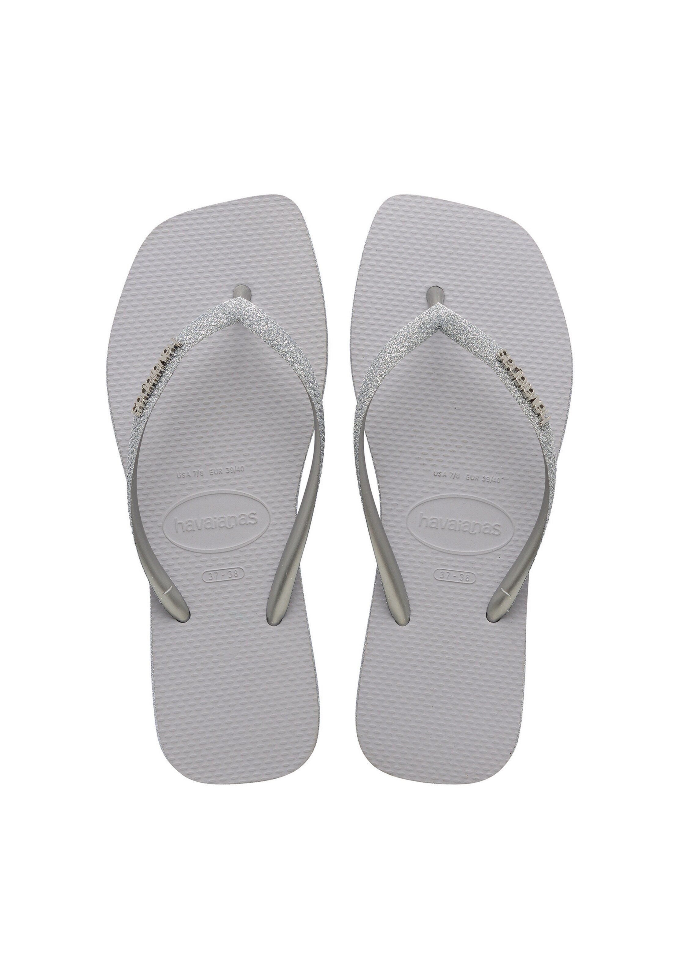 HAVAIANAS Žabky 'Slim Square Sparkle' – šedá