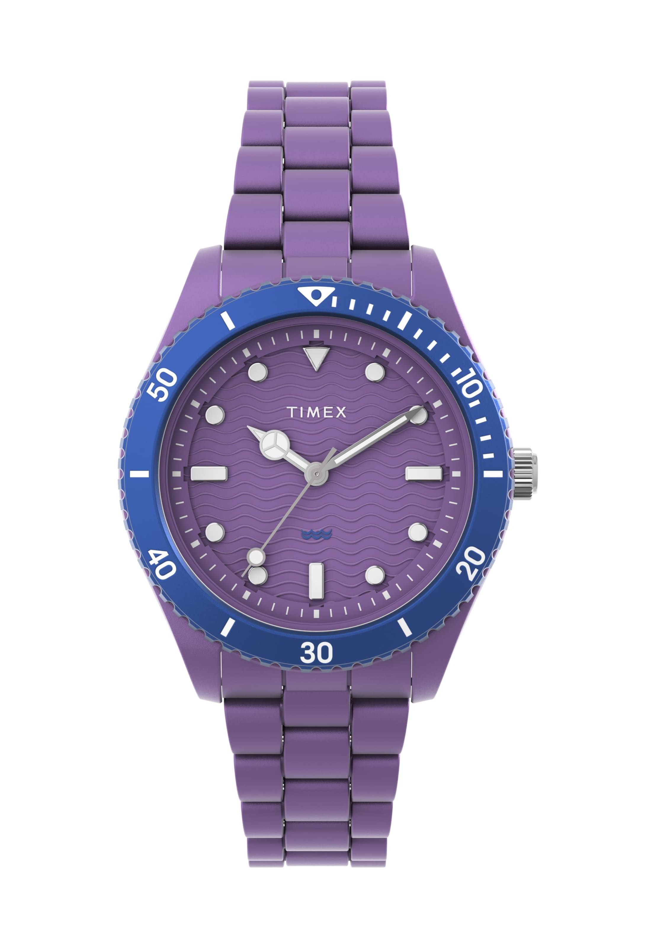TIMEX Analog Watch 'Legacy #tide™ - Ocean Diver Inspired' in Lila: Vorderseite