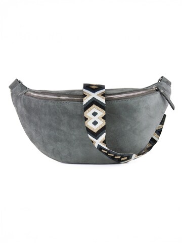 lePelou Fanny Pack 'TRAMA' in Grey: front
