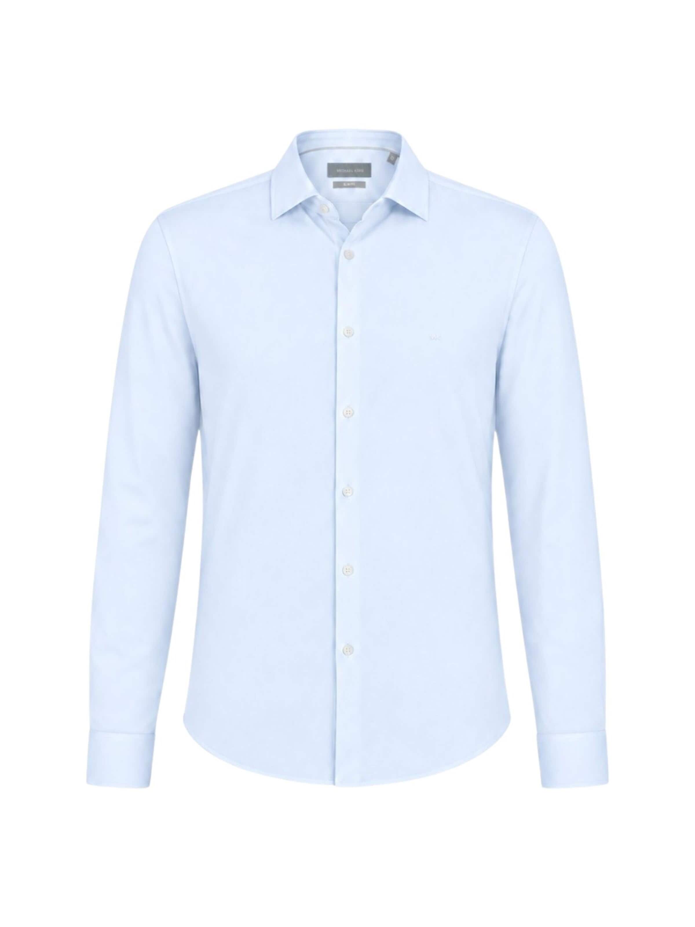 Michael Kors - Camiseta 'MICHAEL KORS PERFORMANCE KNIT SLIM FIT CAMICIA' en azul: frente