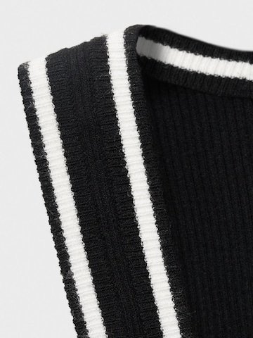 MANGO Knitted top 'SHADOWIN' in Black