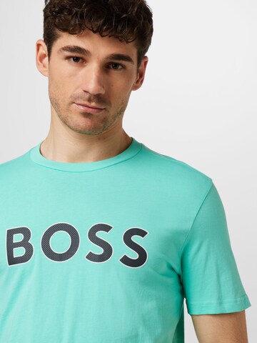 BOSS Green T-shirt i blå