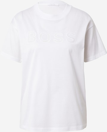 BOSS Orange T-Shirt 'Evica' in Weiß: predná strana