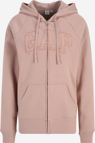 Giacca di felpa 'HERITAGE' di Gap Tall in beige: frontale