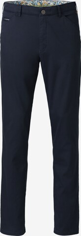 MEYER Regular Chino Pants 'Chicago' in Blue: front