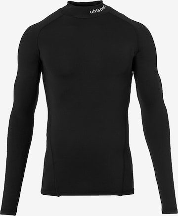 UHLSPORT Slim Fit Unterhemd in Schwarz: predná strana