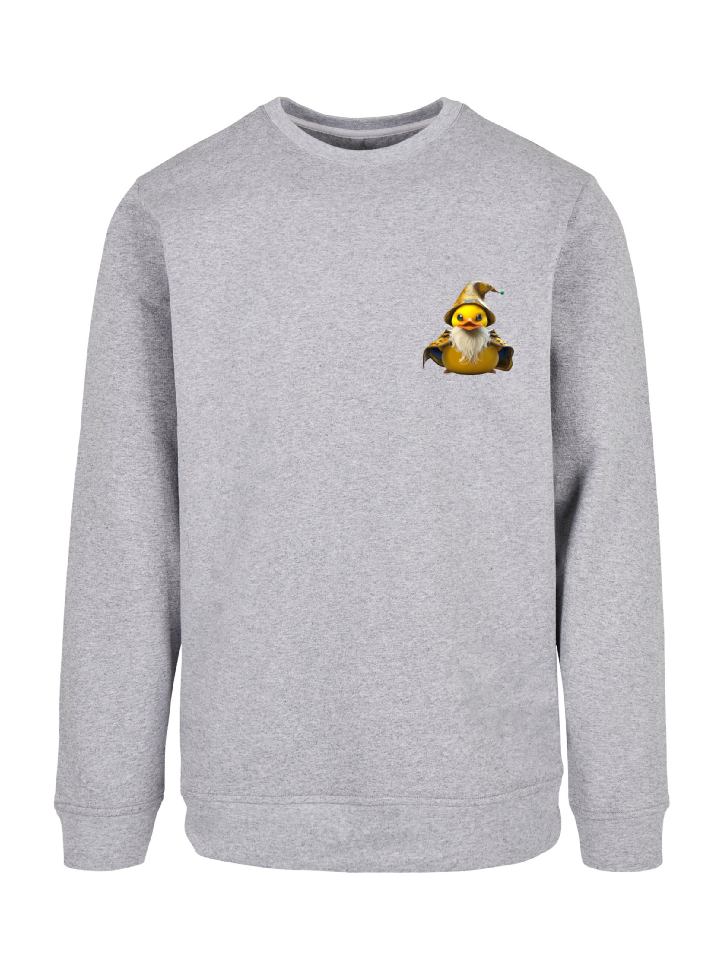 F4NT4STIC Sweatshirt 'Rubber Duck' in Grijs: voorkant