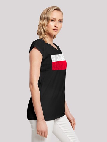 F4NT4STIC Shirt 'Poland Polen Flagge' in Zwart