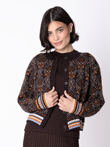 IVKO Woman Strickjacke in Braun: Vorderseite