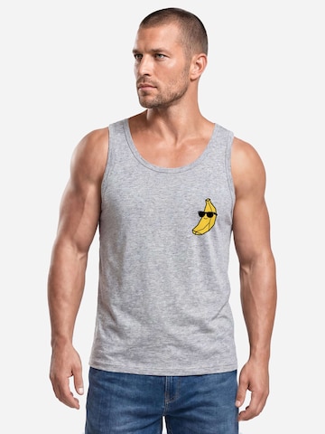 Neverless Shirt 'Cool Banana' in Grey: front
