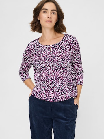 Olsen Shirt, mit elastischem Saum in Lila: Vorderseite