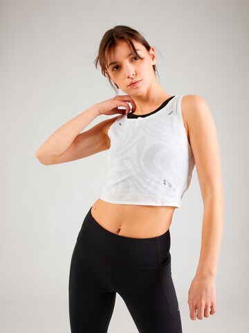 PUMA - Top desportivo em branco: frente