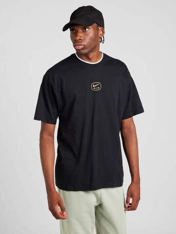 Nike Sportswear T-shirt 'Air' i svart: framsida