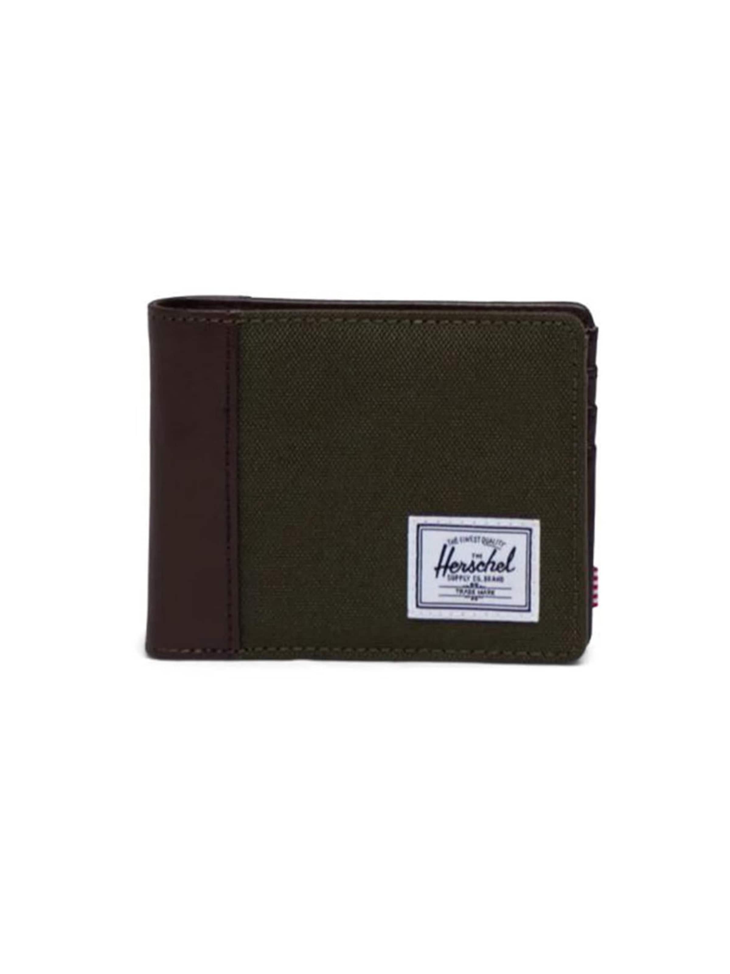 Herschel Wallet 'Hank Wallet Green / Chicory Coffee' in Mixed colors: front