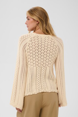 SAINT TROPEZ Pullover 'PerlitaSZ' in Beige