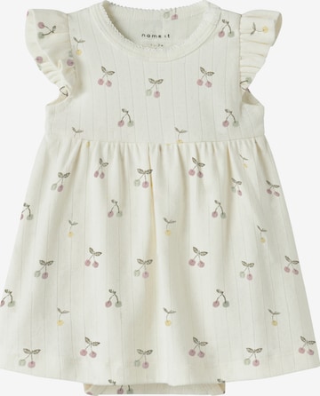 NAME IT Kjole 'NBFFICHERRY' i hvid: forside