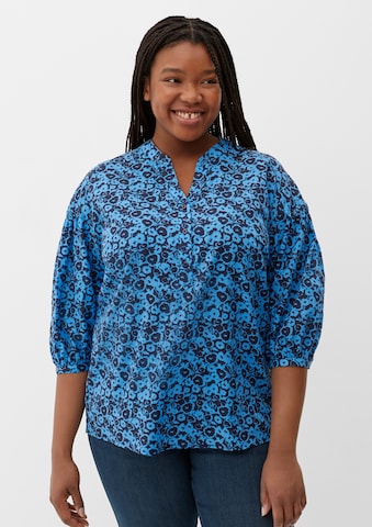 TRIANGLE Blouse in Blauw: voorkant