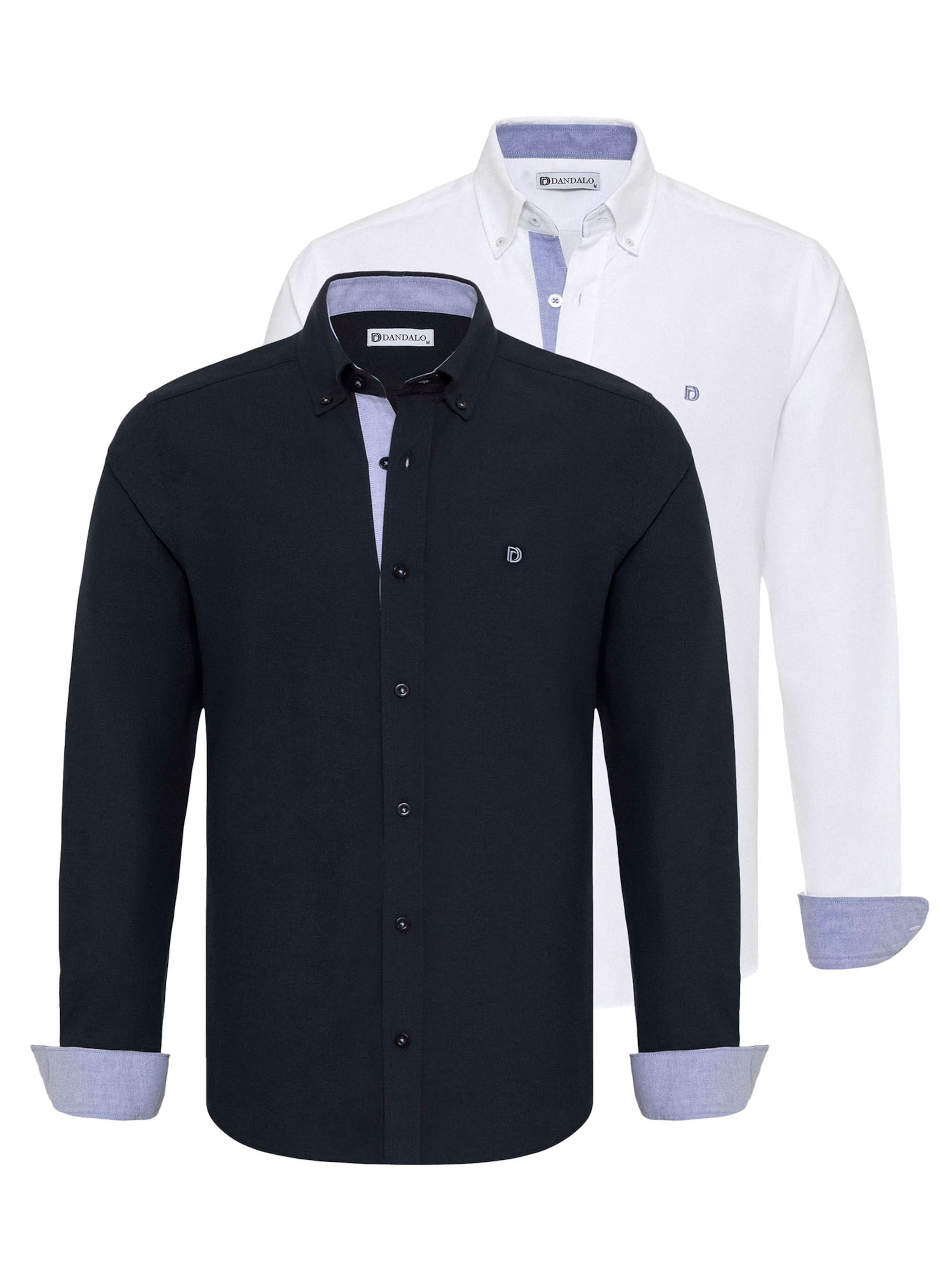 Dandalo Regular fit Overhemd in Blauw: voorkant
