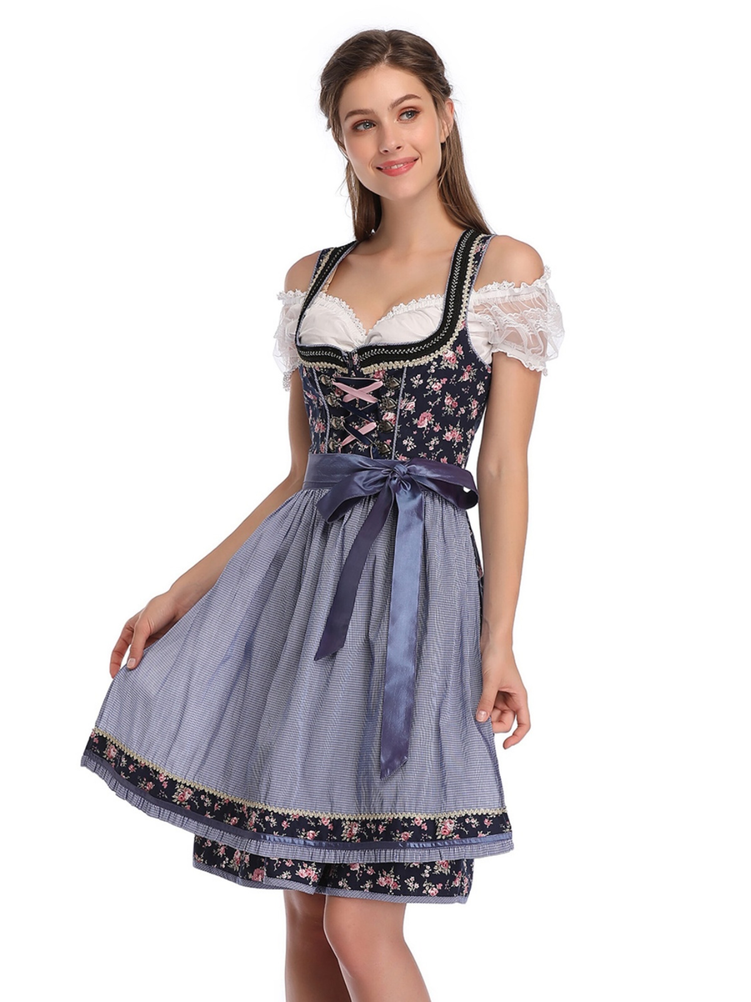 Yesfashion Dirndl‌‌‌‌‌‌‌‌‌‌ in blau, Produktansicht